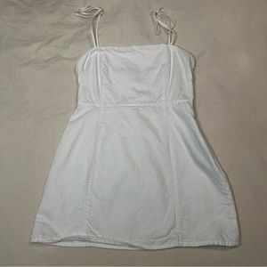 Zara white denim dress